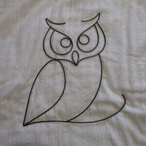 Owl wire wall art